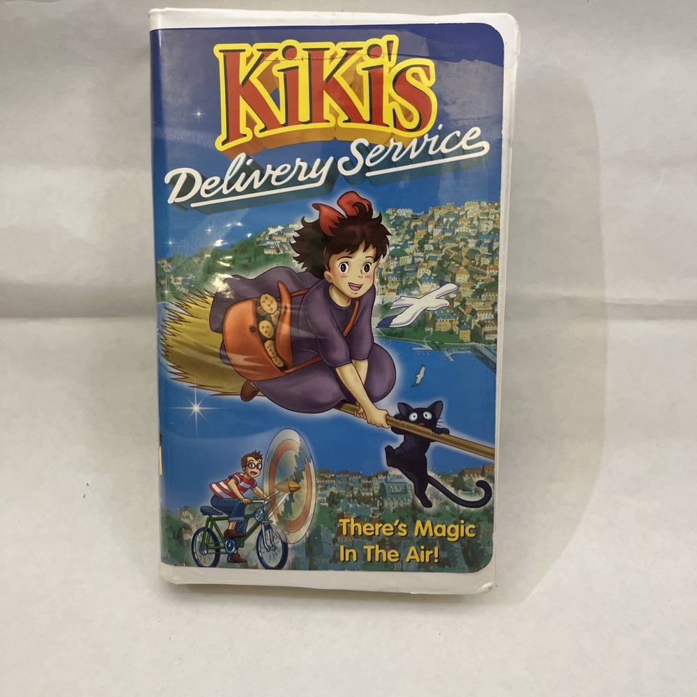 Kiki's Delivery Service Clam VHS Tape 1989 Studio Ghibli Anime by Hayao Miyazaki